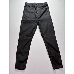 Kendall + Kylie The Kontour High Rise Coated Black Skinny Jeans‎ Size 11/30